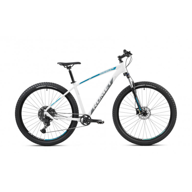 Horský bicykel ROMET RAMBLER R9.3 CS 2024 M Bielo-grafitovo-tyrkysová